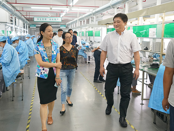 杭州市城市管理局黨組成員、副局長宋曉青一行蒞臨勇電參觀考察